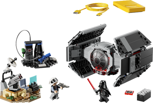 LEGO Star Wars SMART Play: Darth Vader’s TIE Fighter Interactive Building Toy - All-in-One Set