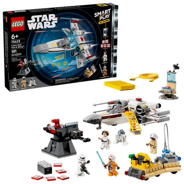 lego Luke’s Red Five X-Wing Interactive Building Toy - All-in-One Set