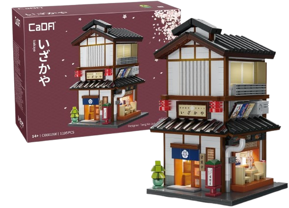 CaDA Japanese Style Street View - lzakaya Building Block Set