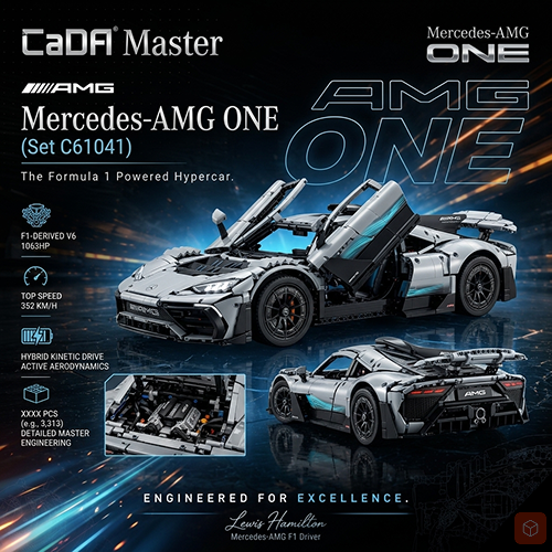 CaDA Master AMG One, The 2026 Brick Battle LEGO vs CaDA vs Mould King