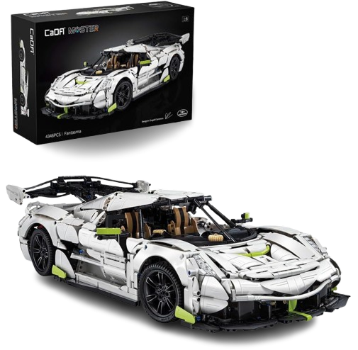 CaDA Master Fantasma Sports Car Building Set, C61048W 1:8 Super Cars Brick Kit