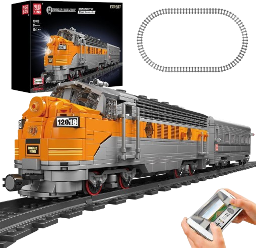 Mould King 12018 Train Building Blocks Sets, Remote App Control