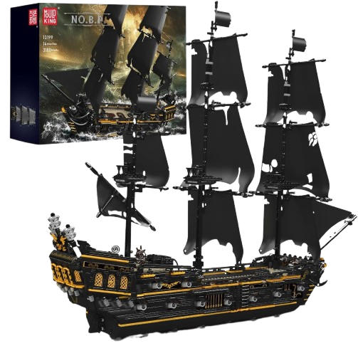 Mould King 13199 Pirates Ship Model Building Blocks Kits