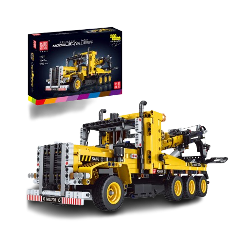 Mould King 17011 Heavy-Duty Tow Truck Building Toy Set